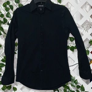 Black Express Button-Up